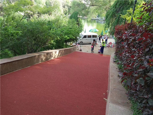 垫江彩色路面施工